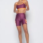Bermuda Color Block - Viena com Laranja