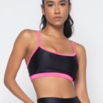 Top Color Block - Preto com Rosa