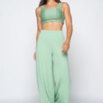 Calça Pantalona Comfy - Alecrim