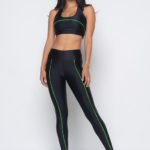 Legging Neon Vibes -  Preto com Verde