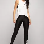 Legging Color Block - Preto com Branco