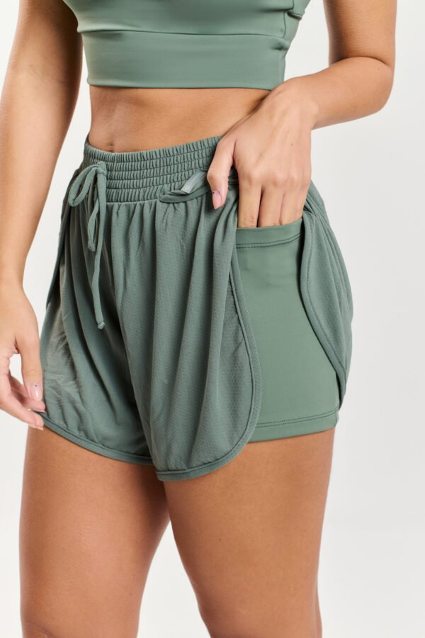 Short Duplo Ease - Dusty Green - Imagem 4